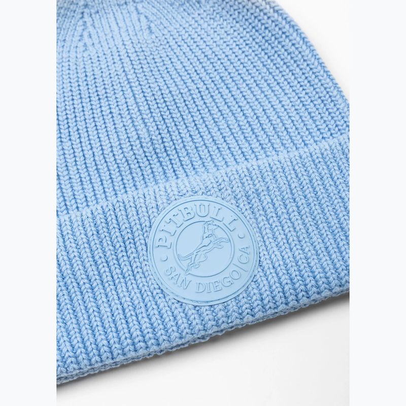 Wintermütze Pitbull Beanie San Diego Ca light blue 2