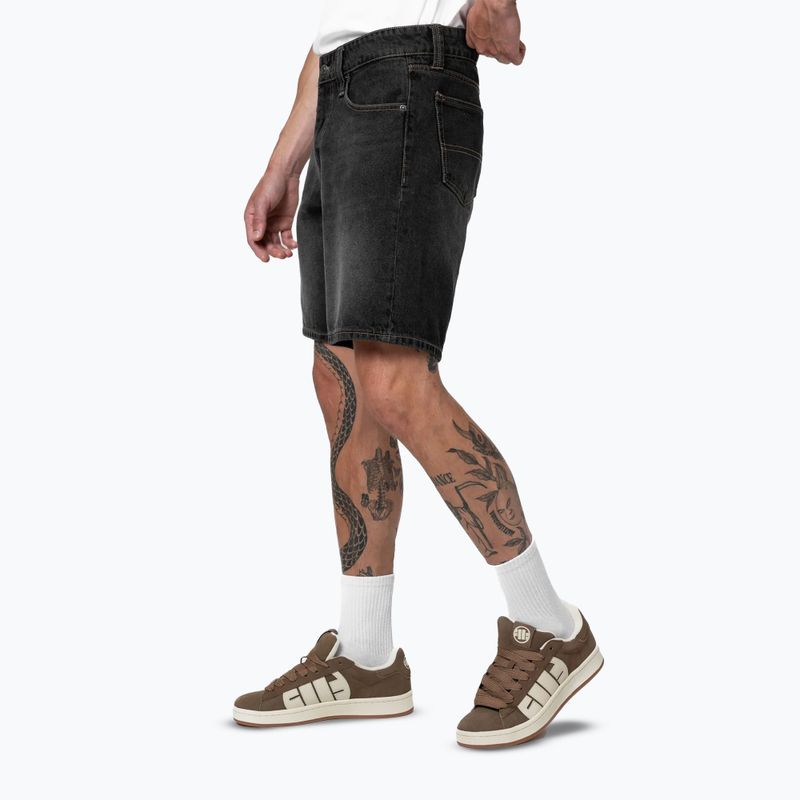 Pitbull Bayside Jeans Pocket Herrenshorts schwarz 4