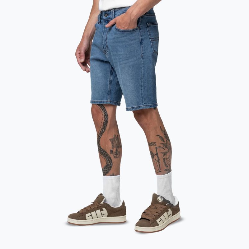 Pitbull Hornblend Jeans Pocket Herren-Shorts classic wash 4