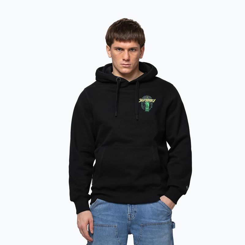 Herren Hoodie Pitbull Bjj Fight Dvsn Hooded black