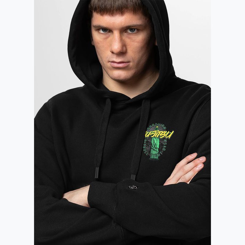 Herren Hoodie Pitbull Bjj Fight Dvsn Hooded black 4
