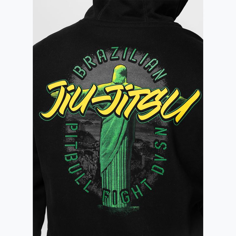 Herren Hoodie Pitbull Bjj Fight Dvsn Hooded black 5