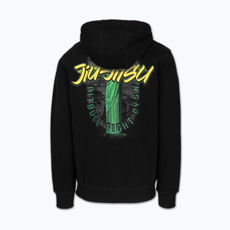 Herren Hoodie Pitbull Bjj Fight Dvsn Hooded black 2