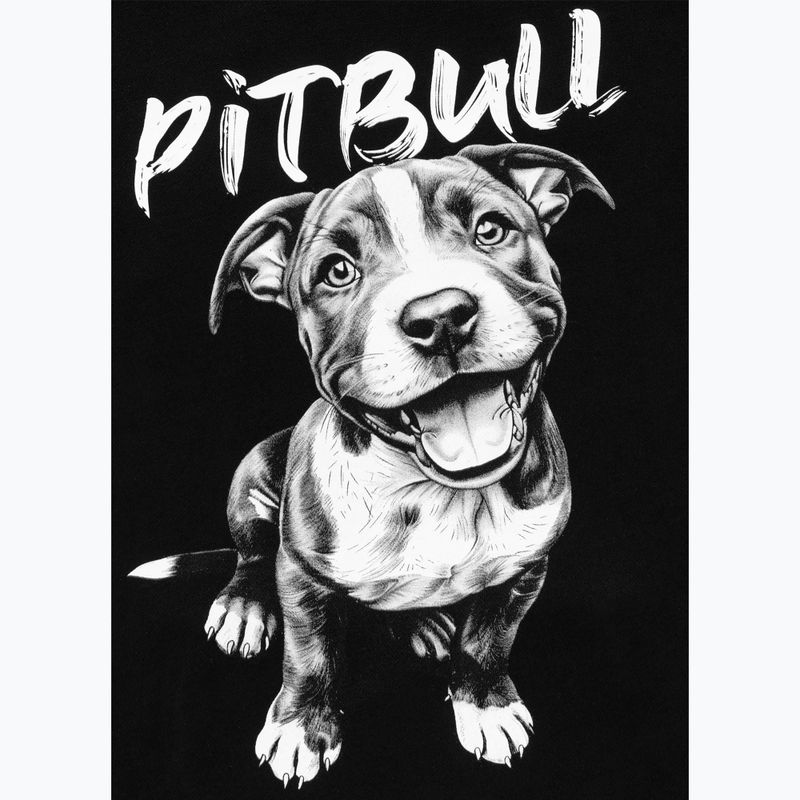 Damen-Hoodie Pitbull Puppy 2 Hooded black 4