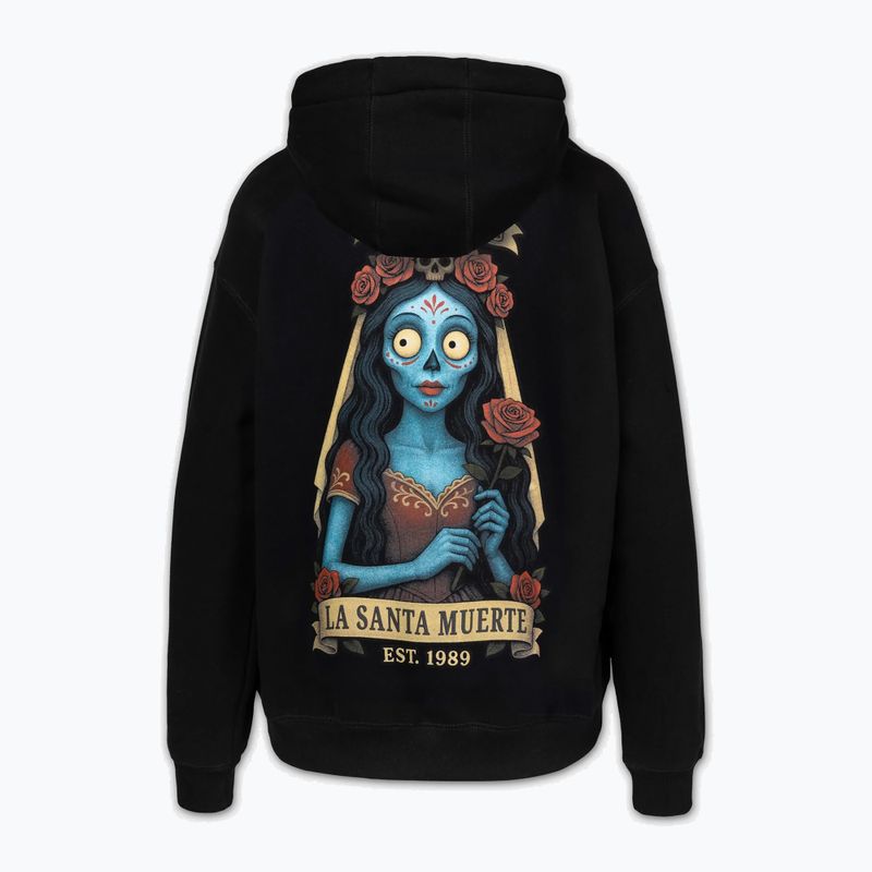 Damen-Hoodie Pitbull La Santa Muerte Hooded black 6