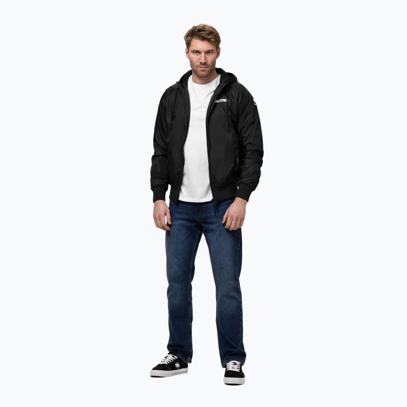 Herrenjacke Pitbull Athletic Logo Nylon Hooded black 2