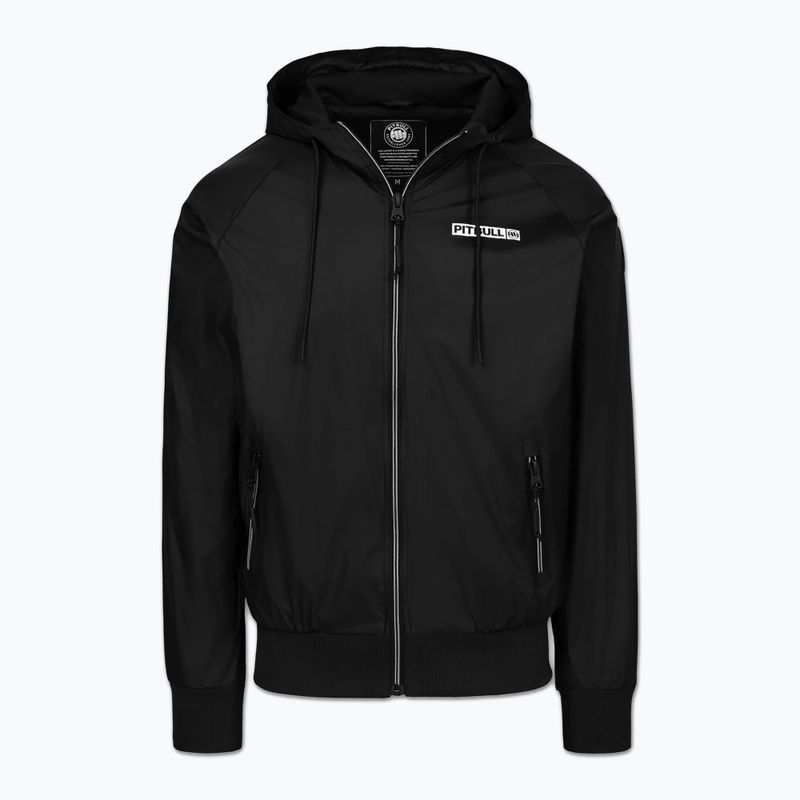 Herrenjacke Pitbull Athletic Logo Nylon Hooded black 5
