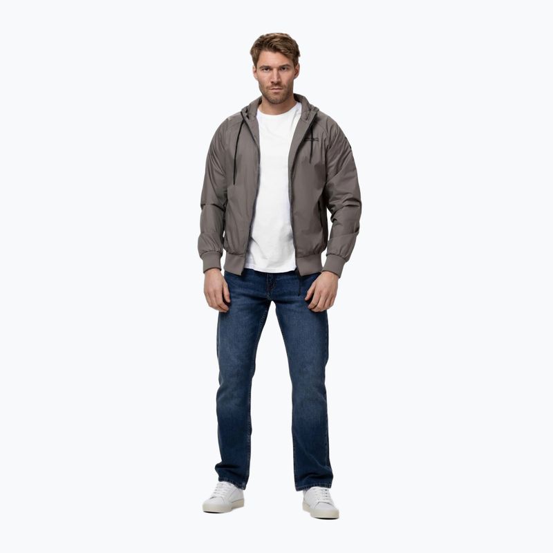 Herrenjacke Pitbull Athletic Logo Nylon Hooded taupe 2