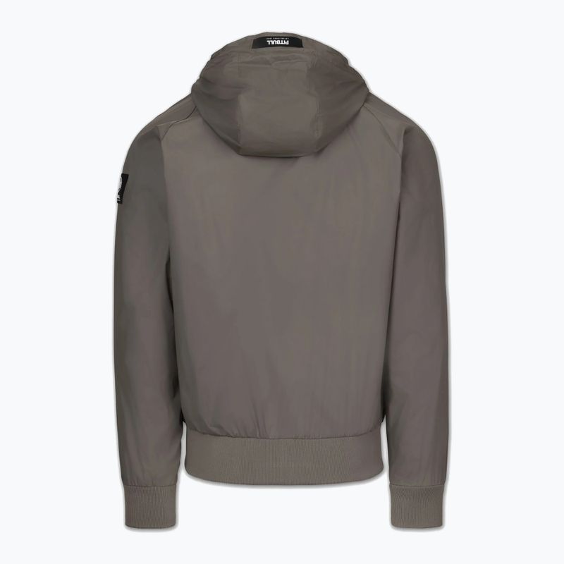 Herrenjacke Pitbull Athletic Logo Nylon Hooded taupe 6