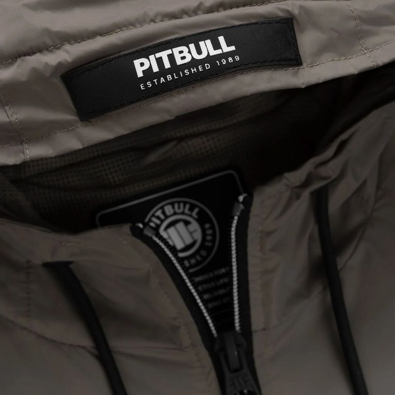Herrenjacke Pitbull Athletic Logo Nylon Hooded taupe 9