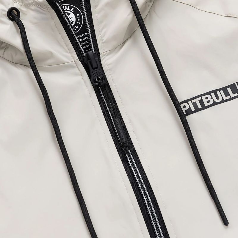 Herrenjacke Pitbull Athletic Logo Nylon Hooded light sand 7