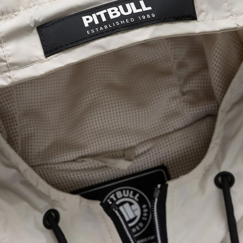 Herrenjacke Pitbull Athletic Logo Nylon Hooded light sand 8
