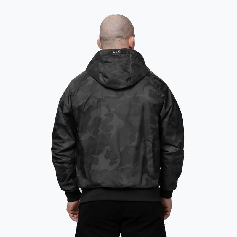 Herrenjacke Pitbull Athletic Logo Nylon Hooded black 3