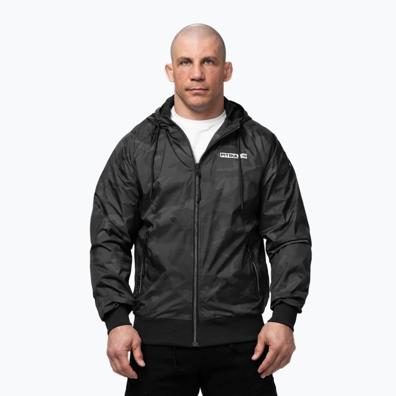 Herrenjacke Pitbull Athletic Logo Nylon Hooded black 4