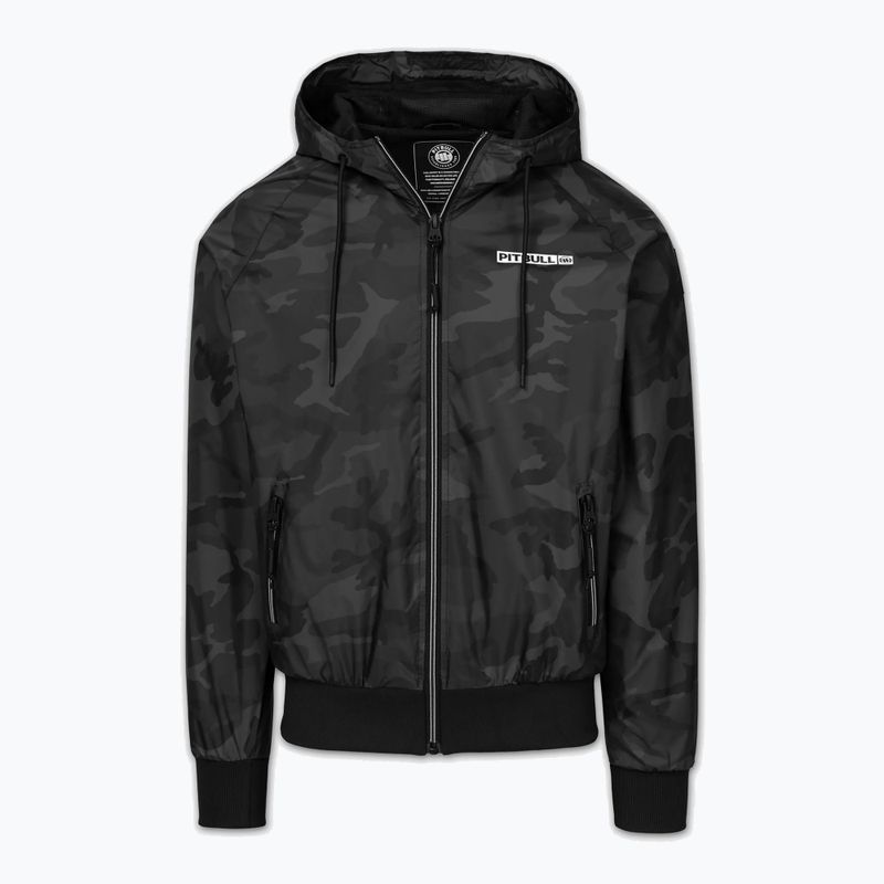 Herrenjacke Pitbull Athletic Logo Nylon Hooded black 6