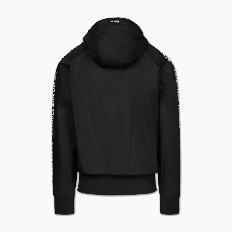 Herrenjacke Pitbull Athletic Tape Nylon Hooded black 4