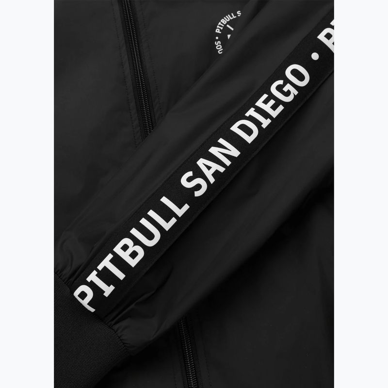 Herrenjacke Pitbull Athletic Tape Nylon Hooded black 7