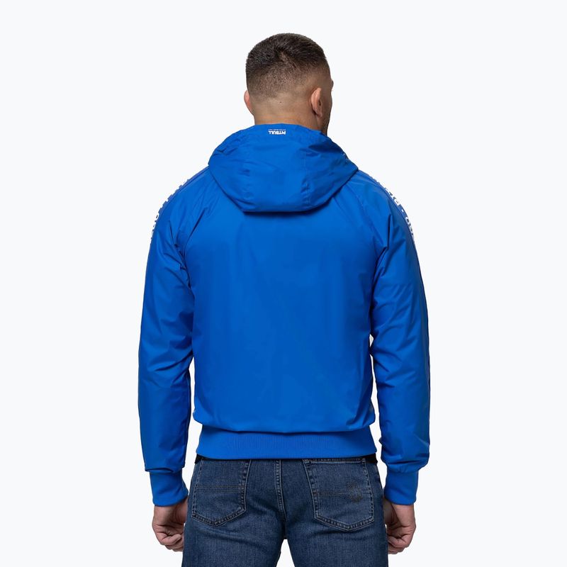 Herrenjacke Pitbull Athletic Tape Nylon Hooded electric blue 3