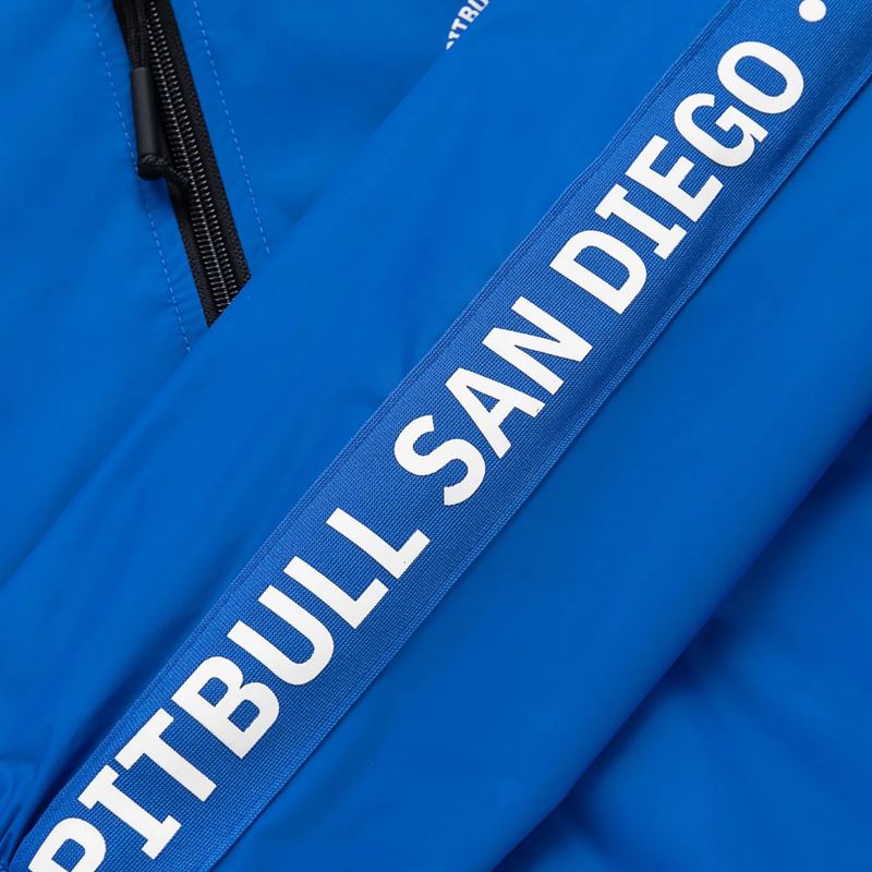 Herrenjacke Pitbull Athletic Tape Nylon Hooded electric blue 12