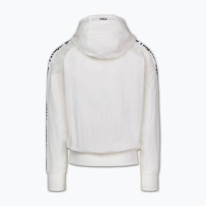 Herrenjacke Pitbull Athletic Tape Nylon Hooded off white 5