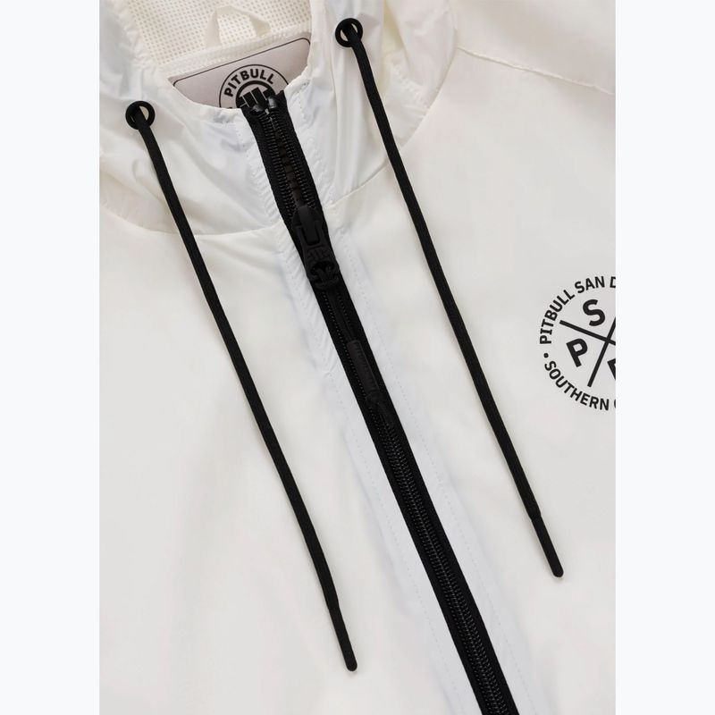 Herrenjacke Pitbull Athletic Tape Nylon Hooded off white 6