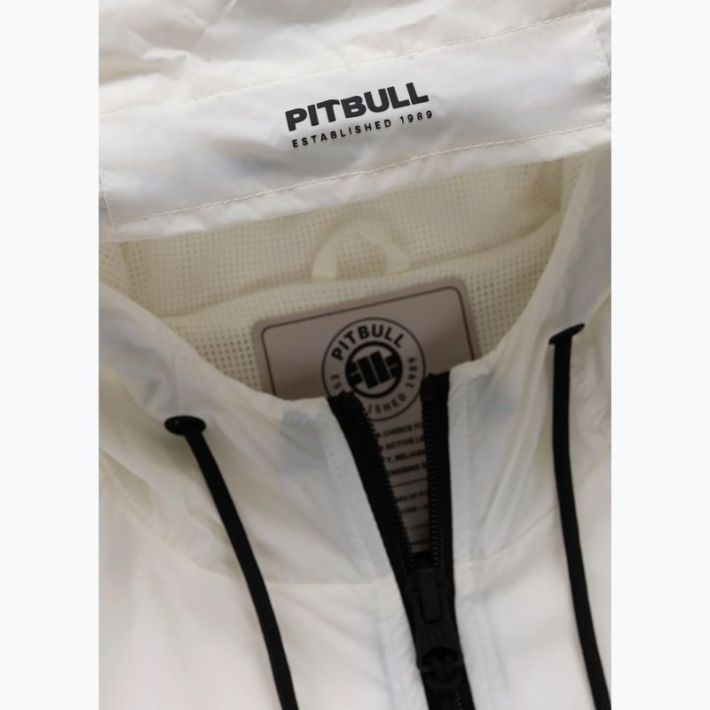 Herrenjacke Pitbull Athletic Tape Nylon Hooded off white 7