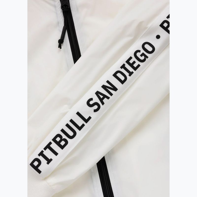 Herrenjacke Pitbull Athletic Tape Nylon Hooded off white 9