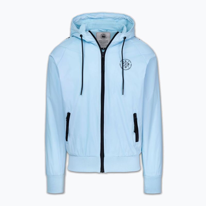Herrenjacke Pitbull Athletic Tape Nylon Hooded light blue 5