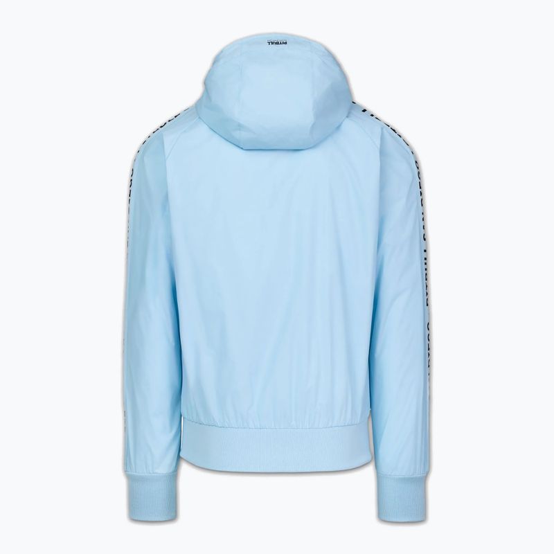 Herrenjacke Pitbull Athletic Tape Nylon Hooded light blue 6