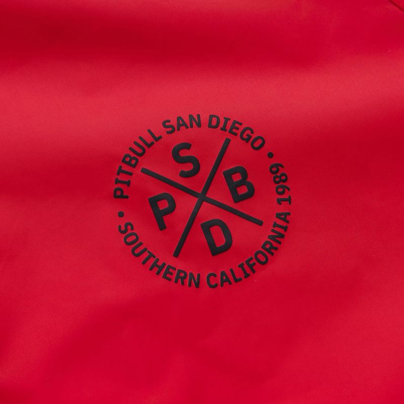 Herrenjacke Pitbull Athletic Tape Nylon Hooded red 10