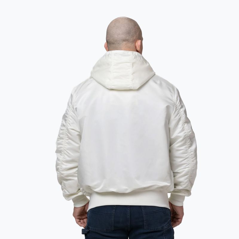 Herrenjacke Pitbull Aero Flight Hooded off white 3