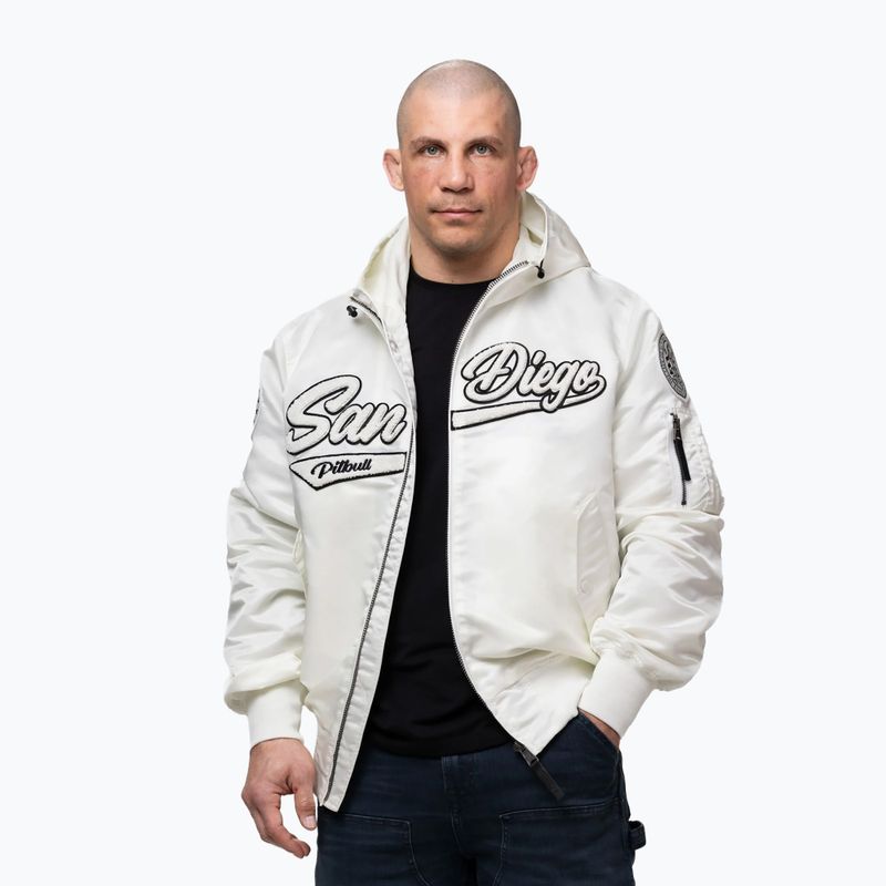 Herrenjacke Pitbull Aero Flight Hooded off white 4