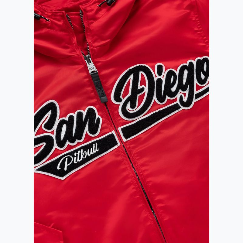 Herrenjacke Pitbull Aero Flight Hooded fluo/red 7