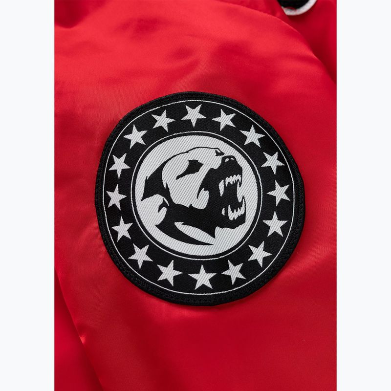 Herrenjacke Pitbull Aero Flight Hooded fluo/red 9