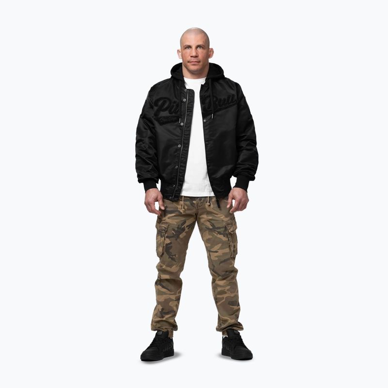 Herrenjacke Pitbull Mason San Diego Baseball Hooded black 2