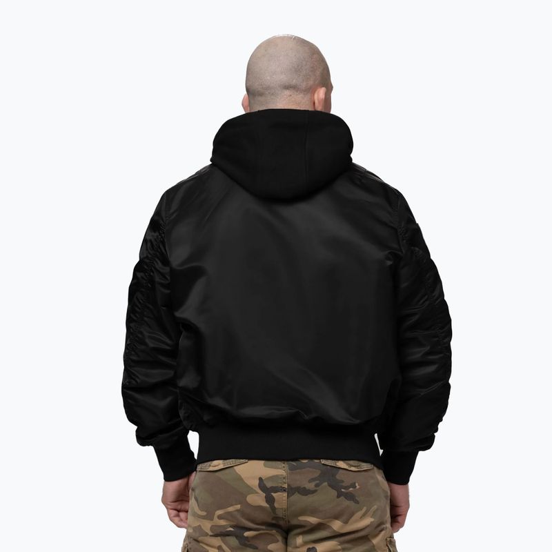 Herrenjacke Pitbull Mason San Diego Baseball Hooded black 3