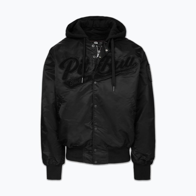 Herrenjacke Pitbull Mason San Diego Baseball Hooded black 5