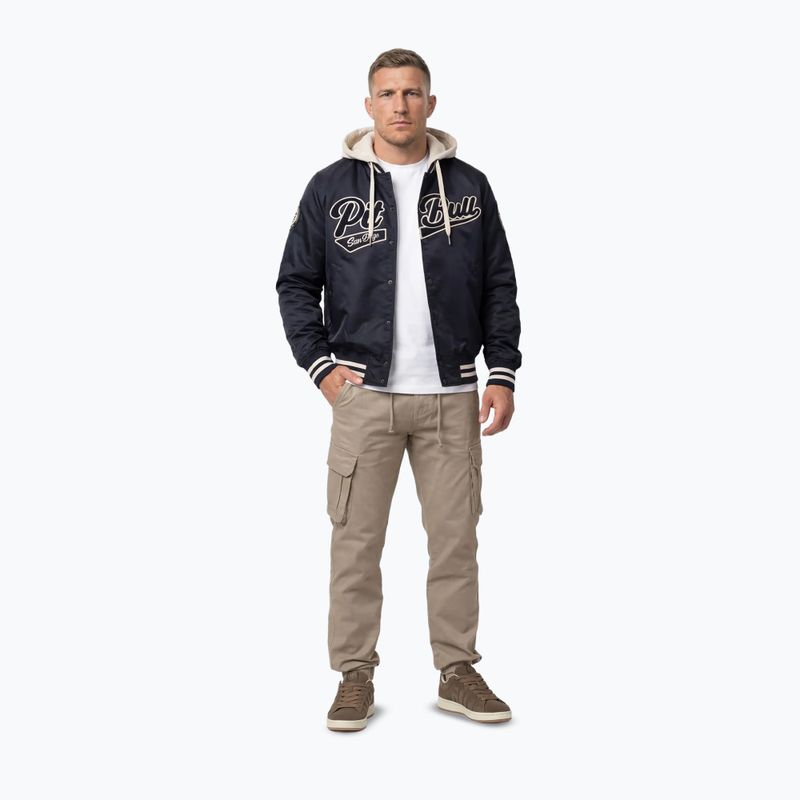 Herrenjacke Pitbull Mason San Diego Baseball Hooded dark navy/beige 2