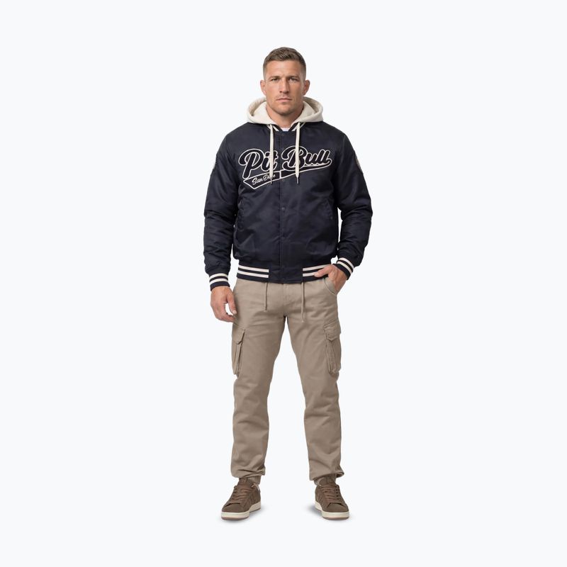 Herrenjacke Pitbull Mason San Diego Baseball Hooded dark navy/beige 3