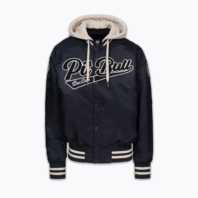 Herrenjacke Pitbull Mason San Diego Baseball Hooded dark navy/beige 4