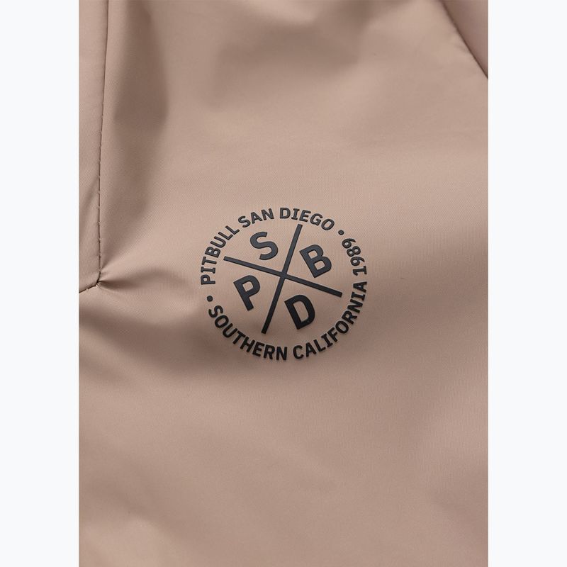 Damenjacke Pitbull Aaricia Stripes Nylon Hooded dark sand 7