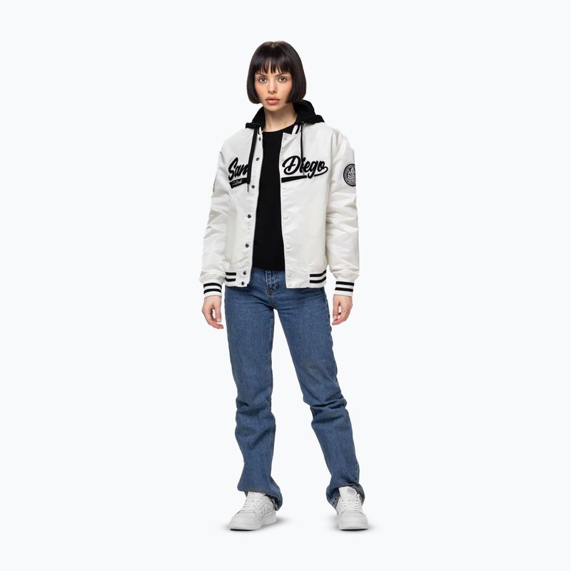Damenjacke Pitbull Angela San Diego Hooded Varsity off white 2