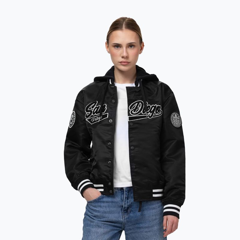 Damenjacke Pitbull Angela San Diego Hooded Varsity black 4