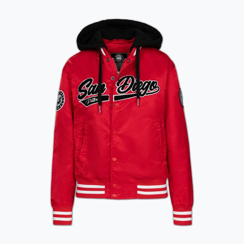 Damenjacke Pitbull Angela San Diego Hooded Varsity fluo/red 6