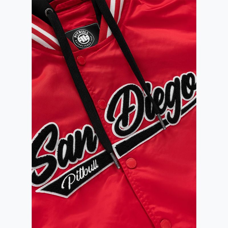 Damenjacke Pitbull Angela San Diego Hooded Varsity fluo/red 10