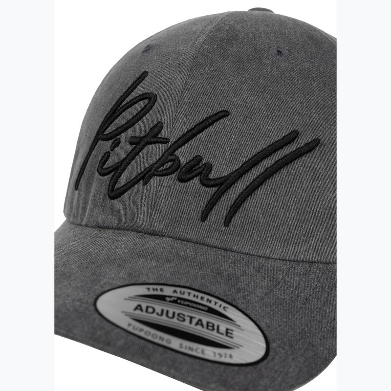 Herren-Basecap Pitbull Classic "Pitbull San Diego" Low Profile grey 3