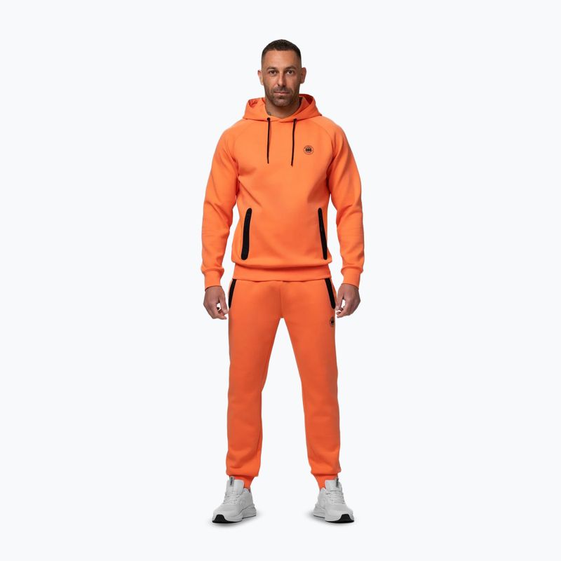 Herrenpullover Pitbull Dogwood Hooded Sweatshirt fluo orange 2