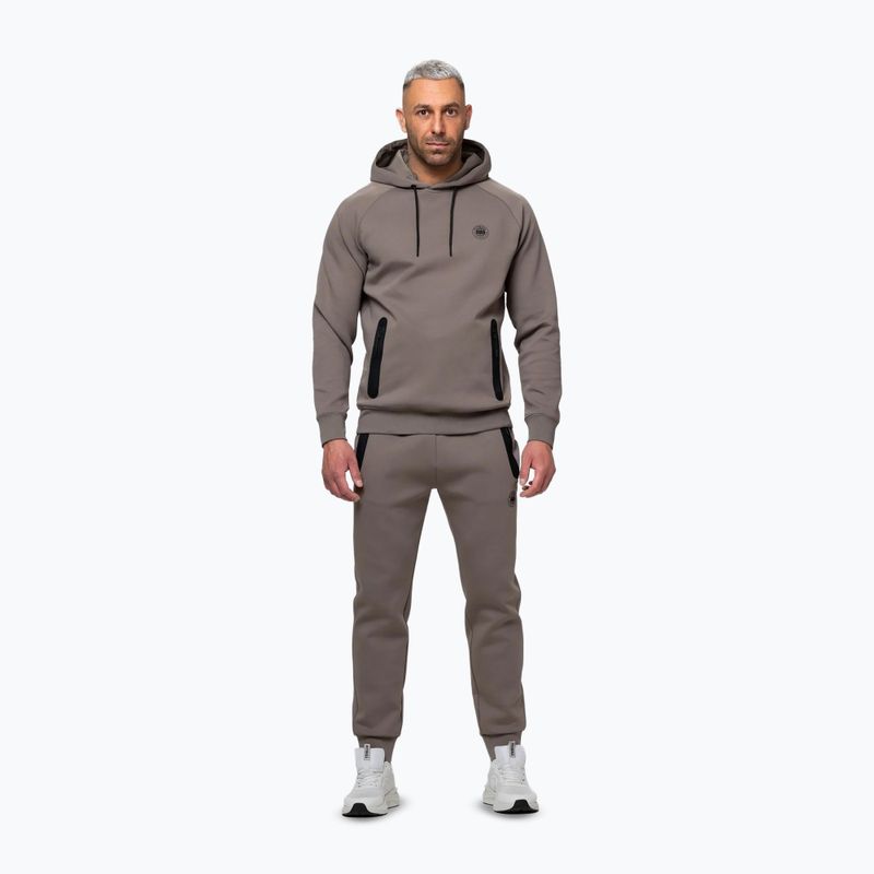Herrenpullover Pitbull Dogwood Hooded Sweatshirt taupe 2