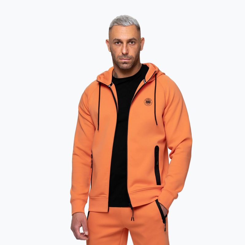 Herrenpullover Pitbull Dogwood Hooded Zip Sweatshirt fluo orange 4