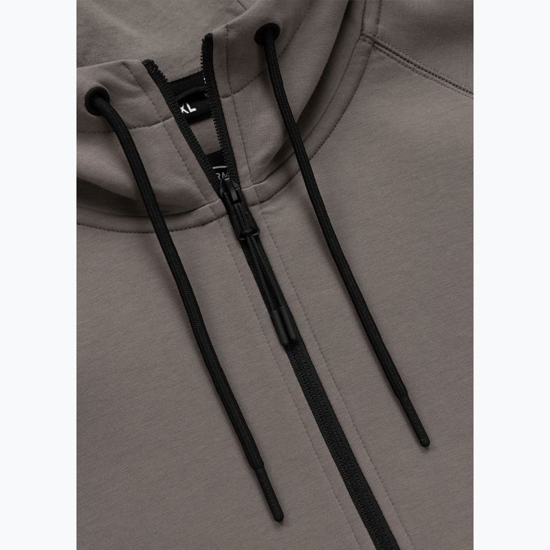 Herrenpullover Pitbull Dogwood Hooded Zip Sweatshirt taupe 7